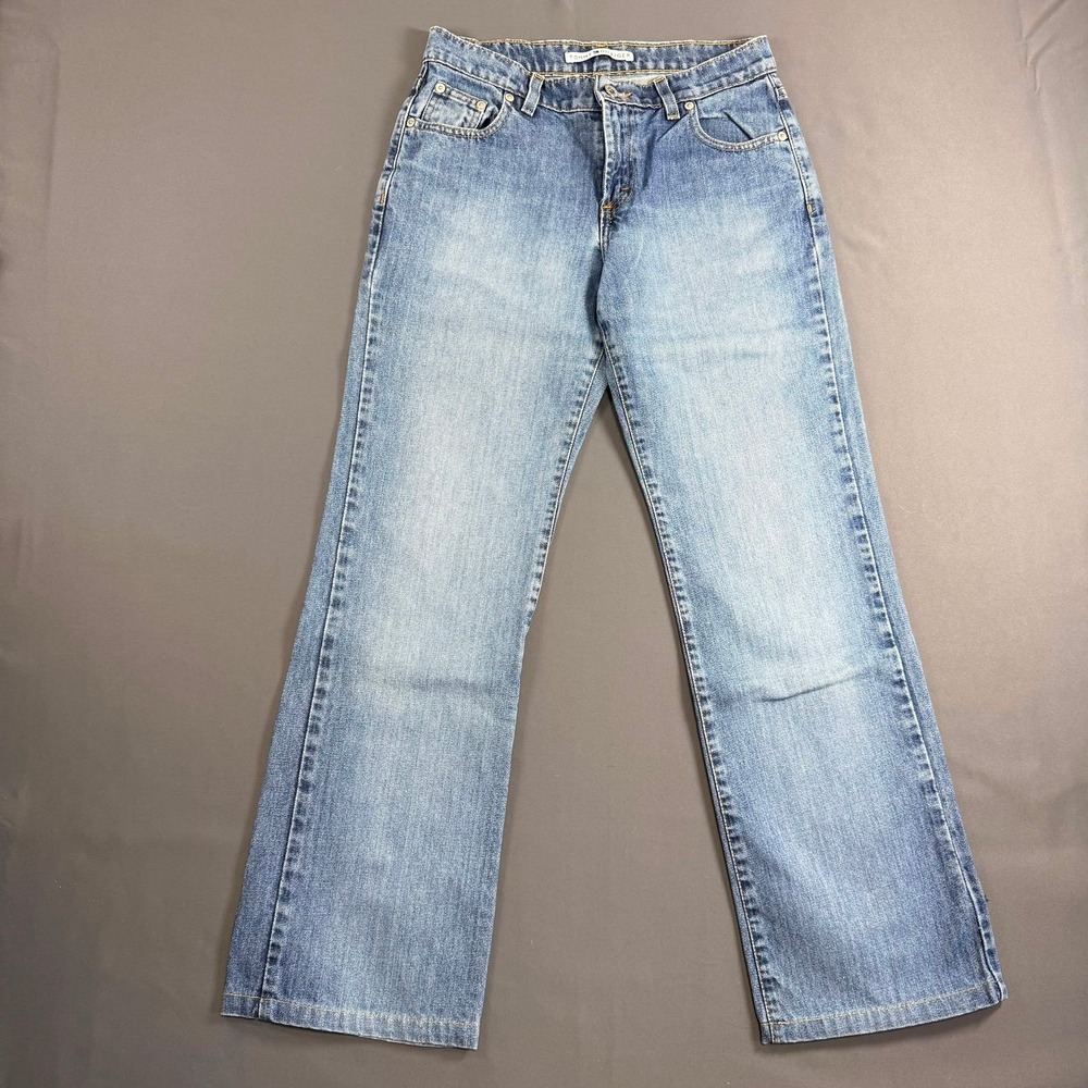 Tommy Hilfiger Straight Leg Jeans Light Wash Denim Women's Small Made in Canada